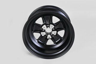 9x18 ET7 Classic - RETRO - Design Felge Matt Schwarz/Poliert - TÜV