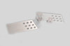 Door Handle Set (2 pieces) - Aluminium perforated Silver - 911/912/930/964 1974-94