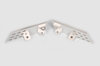 Door Handle Set (2 pieces) - Aluminium perforated Silver - 911/912/930/964 1974-94