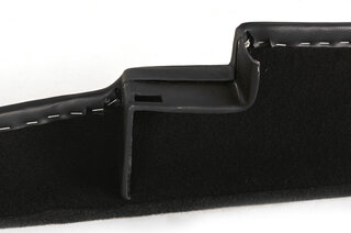 Türtasche Links 911/964, schwarz, Kurzflor, Einfassung Kunstleder