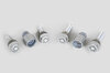 Felgenschlosssatz - Silber - für 7mm VA + 18mm HA Distanzen