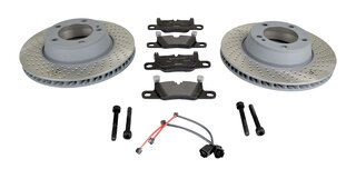 Rear Brake Service Kit 991.2 - For Steel Brakes - With Discs - For Center Lock Wheels