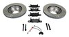 Rear Brake Service Kit 991.2 - For Steel Brakes - With Discs - For Center Lock Wheels
