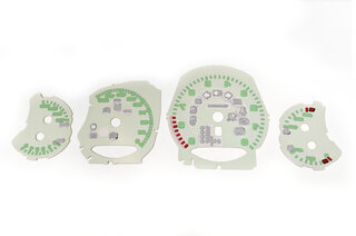 FVD Brombacher Instrument Face Set 991.1 - F Model - Black + Mint Green - PDK - MPH