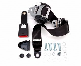 Three-Point Safety Belt - 1 Piece - Black - 15cm Belt Buckle - 911 / 912 / 356