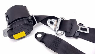 Three-Point Safety Belt - 1 Piece - Black - 15cm Belt Buckle - 911 / 912 / 356
