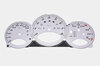 Jeu fonds de compteurs argent 987-2 Boxster Spyder - PDK - MPH ( -190 )
