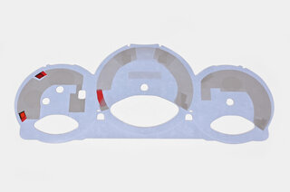 Jeu fonds de compteurs argent 987-2 Boxster Spyder - PDK - MPH ( -190 )
