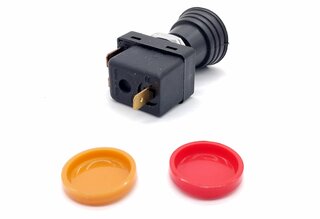 Ein/Aus-Schalter "Classic-Style" (3 Farboptionen - Grün/Rot/Gelb) - 12V Glühlampe