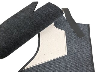 Teppichsatz komplett Targa 911 E (73) schwarz Zellstoff-Velour - Schalter - Rechtslenker