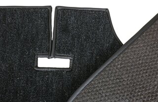 Teppichsatz komplett Targa 911 E (73) schwarz Zellstoff-Velour - Schalter - Rechtslenker