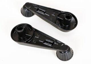 Window handle set 911 / 930  1965-89 - Black - incl. Cover