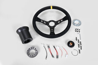Volant GT2+moyeu 993 Ø350mm pour suppression AB sans TÜV