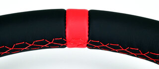 Lenkrad GT - ROT - inkl. Nabe (Rückrüstadapter) 964,965 Ø350mm, ohne TÜV