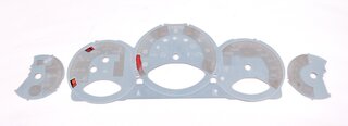 FVD Brombacher Instrument Face Set 997.2 GT3 / RS - Guards Red - Manual - MPH - OE Orange Marks