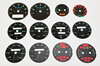 FVD Brombacher Instrument Face Set 964/965 3.3L /993 - Black - Custom (Mint Green Numbers + Symbols)