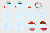 FVD Brombacher Instrument Face Set 964/965 3.3L /993 - Black - Custom (Mint Green Numbers + Symbols)