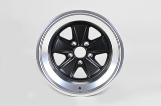 Retro-Design Wheel - 11x18 ET-3 Black + Polished Lip
