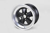 Retro-Design Wheel - 11x18 ET-3 Black + Polished Lip