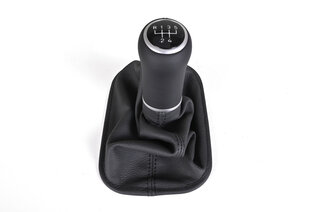 Schaltsack Leder schwarz, Naht schwarz, rot beleuchtetem Schaltknauf Mod. 964 (5-Gang)