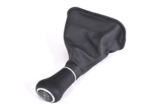 Schaltsack Leder schwarz, Naht schwarz, rot beleuchtetem Schaltknauf Mod. 964 (5-Gang)
