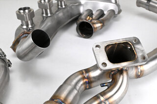 GT-Sport Abgasanlage - mit Fächerkrümmer Wärmetauschersatz - 965 Turbo 3,3L / 3,6L