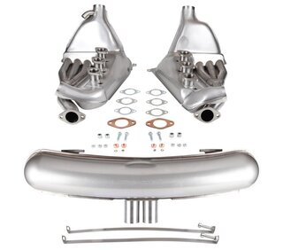 Free Flow Exhaust Kit 911 2.0 L - 3.0 L- Sport - With Heat - SSI Big Bore - GT3 Style Muffler - Ø 41
