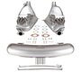 Free Flow Exhaust Kit 911 2.0 L - 3.0 L- Sport - With Heat - SSI Big Bore - GT3 Style Muffler - Ø 41