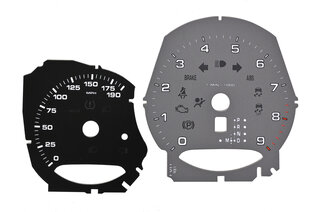 Instrument Face Set 981 Cayman S - Black / Grey Tach - PDK - MPH