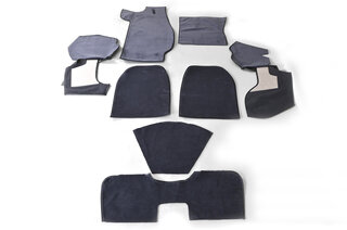 Teppichsatz komplett 930 Turbo Grau-Grün (Strickvelour)