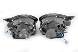 Head Light Set 996 Turbo / 996 GT2 / 996 GT3 - Black - 991.2 Style LED DRL - For Litronic Lights