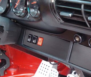 Climate Control Unit Block Off Plate 964 / 993 - Three Switch Cut-Outs