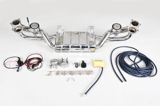 Valved Muffler Set 718 Spyder / GTS / Cayman GT4 4.0 L - Capristo - For OE Cats + PSE, no remote