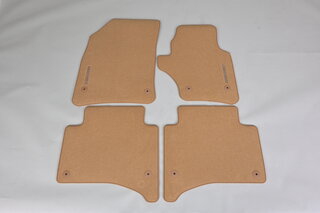 Floor mat set sand beige - Cayenne Rechtslenker