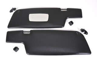 Sonnenblende (Paar) schwarz, mit Halter nur Coupe 68-89 (RHD)
