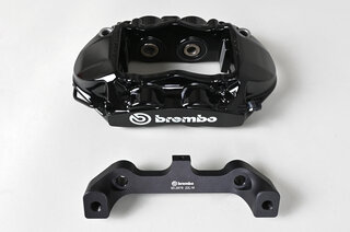 Brembo - freins AR sport GT (4 pistons) disques rainurés 380x28mm, étriers noirs