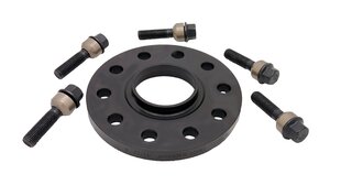 Distanzscheibe 14mm Schwarz eloxiert (1St.) inkl. Radschrauben