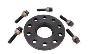 Distanzscheibe 14mm Schwarz eloxiert (1St.) inkl. Radschrauben