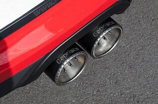 Silencieux sport à clapets "Capristo" 982 Boxster/718 Cayman S/ sorties carbone/à monter sur cata OE