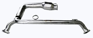 Catalyseur sport avec tuyau interm.''Brombacher'' 200 cell. HD 982 Cayman/Boxster, raccordt. OPF