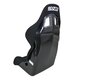 Sparco EVO L QRT Competition Seat - Black Bolsters + Inserts - QRT Fiberglass Seat - FIA Approved