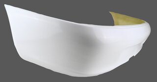 Rear Bumper 996 GT3 Cup Tribute 2003-04 - Center Exit and Tow Hook Cut Out - 2.78 kg - GRP