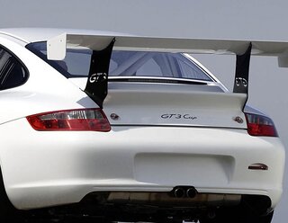 Rear Bumper 996 GT3 Cup Tribute 2003-04 - Center Exit and Tow Hook Cut Out - 2.78 kg - GRP