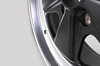 Jante 8,5x18 ET48 Classic Rétro Design noir mat / bord alu poli  TÜV