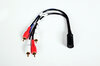 Radio DIN to RCA Amp Adapter Harness - Female Blaupunkt DIN to RCA