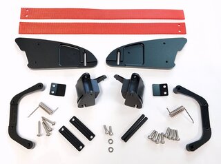 Kit transformation des loquets de porte - boucle ouverture porte RS nylon rouge  991/981