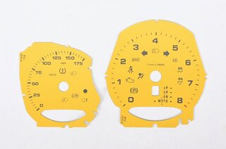 Instrument Face Set 718 Boxster - Racing Yellow - MPH - PDK - 175 MPH