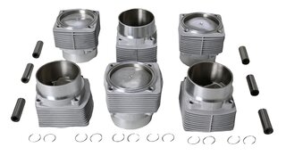 Kolben/Zylinder 911 3.0 76-77, 911 SC -83 Mahle Gruppe 6 (660-668G)- Set 6 Stck