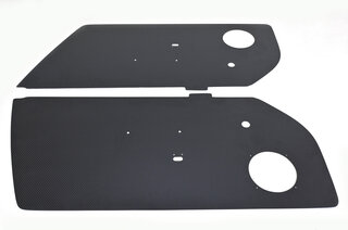 Türverkleidungssatz Carbon Matt Finish ohne Anbauteile - Mit Lautsprecher-Löchern