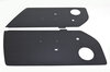 Türverkleidungssatz Carbon Matt Finish ohne Anbauteile - Mit Lautsprecher-Löchern